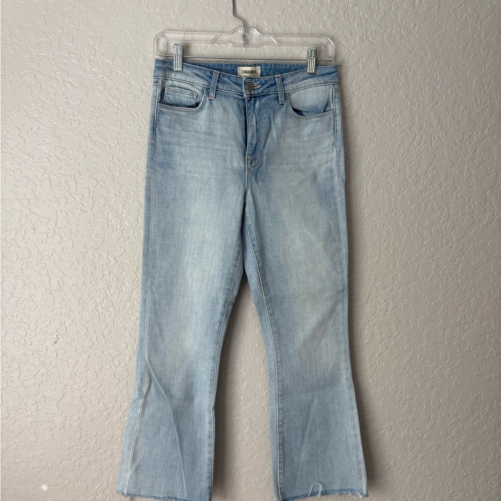 L'AGENCE Light Blue Flare Jeans, size 27